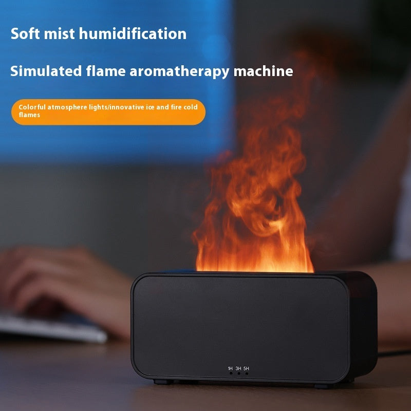 Timing Simulation Aroma Diffuser Usb Household Flame Humidifier