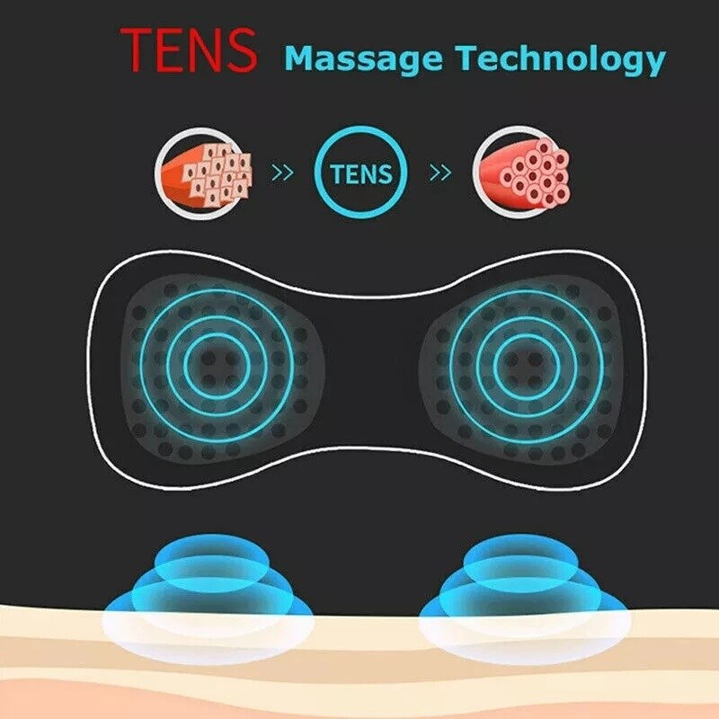 Cervical Spine Massage Sticker Battery Model Neck Massage Relaxation Relief Fatigue Massager Head Massager Easy To Carry