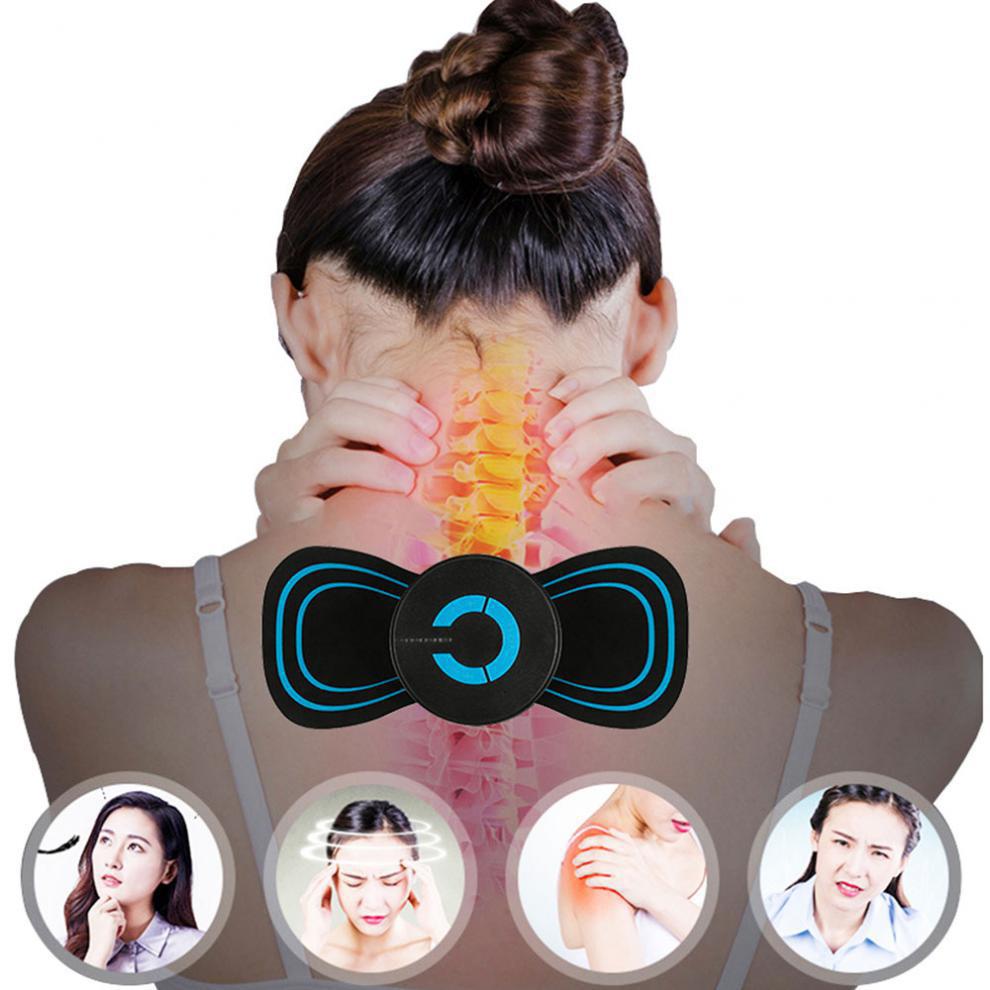 Cervical Spine Massage Sticker Battery Model Neck Massage Relaxation Relief Fatigue Massager Head Massager Easy To Carry