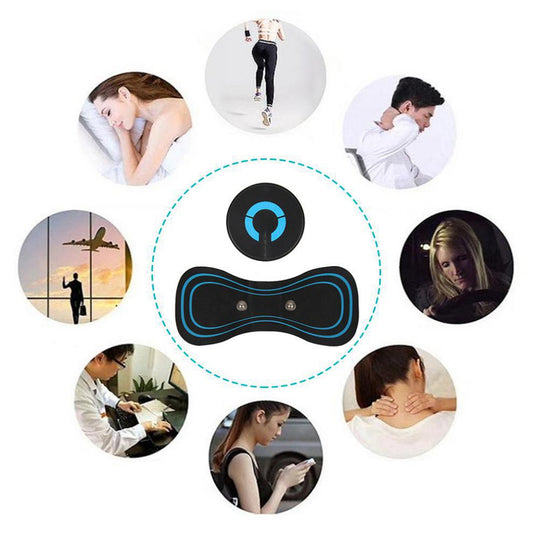 Cervical Spine Massage Sticker Battery Model Neck Massage Relaxation Relief Fatigue Massager Head Massager Easy To Carry