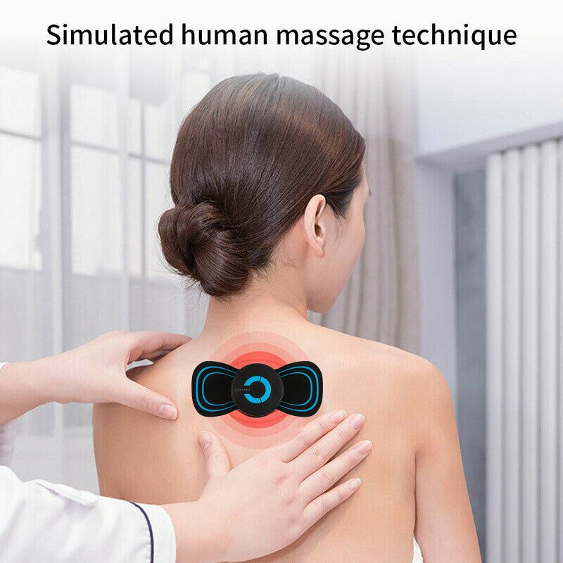 Cervical Spine Massage Sticker Battery Model Neck Massage Relaxation Relief Fatigue Massager Head Massager Easy To Carry