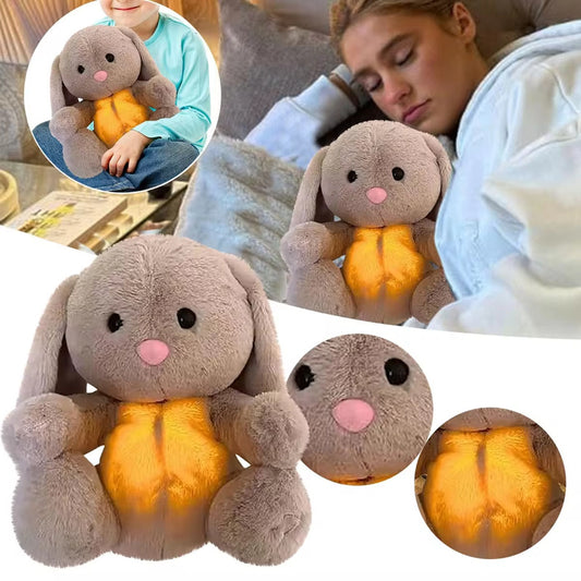 Breathing Rabbit Soothing Sensory Plush Toy With Relieve Anxiety Bunny Comforter Breathes For Newborn Conciliate Baby