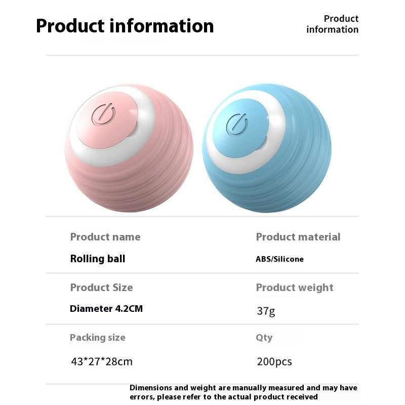 Smart Dog Toy Ball Electronic Interactive Pet Toy Moving Ball USB Automatic Moving Bouncing For Puppy Birthday Gift Cat Product